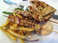 Souvlaki, lecker Essen auf griechisch