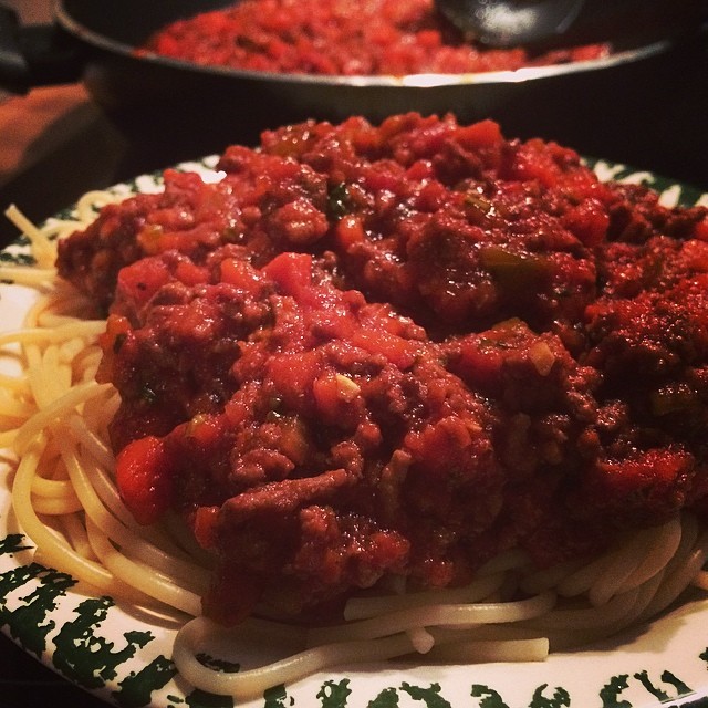 Hmm, lange keine Bolognese mehr gekocht... :-D #foodporn - via Instagram