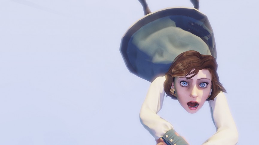 Mit Elizabeth geht's abwÃƒÂ¤rts - Screenshot Bioshock Infinite