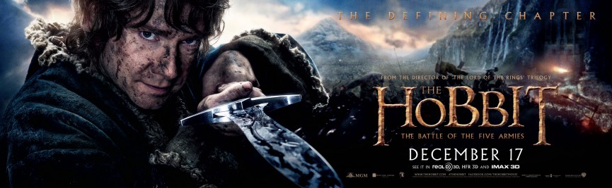 Hobbit - Kampf der drei Heere - Poster lang - Bilbo