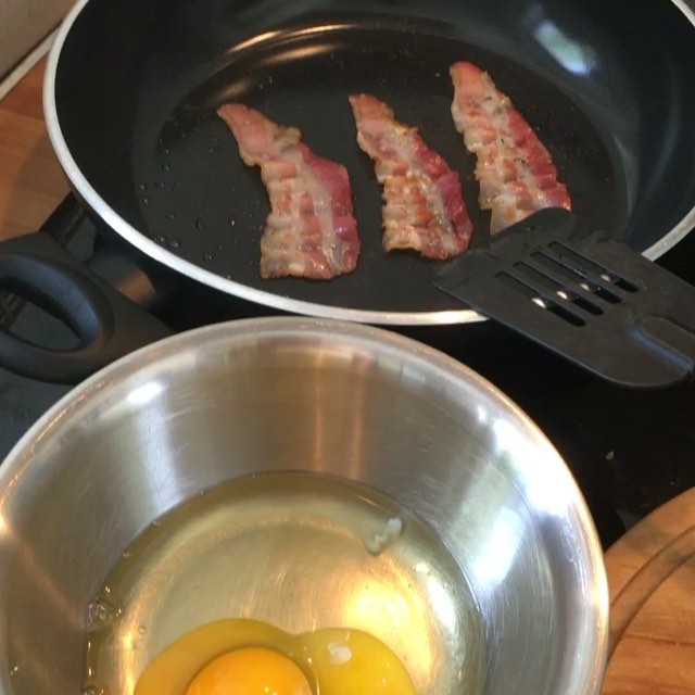 Eggs, Bacon, no spam spam spam spam... #foodporn - via Instagram